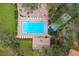 Overhead view of resort-style pool and tennis courts at 5502 Garden Lakes Oak, Bradenton, FL 34203