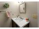 Clean bathroom with vanity, sink, and mirror at 6016 28Th W St # 6016, Bradenton, FL 34207