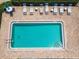 Overhead view of refreshing community pool at 6016 28Th W St # 6016, Bradenton, FL 34207