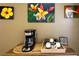 Cozy coffee bar area with mugs and coffee maker at 6016 28Th W St # 6016, Bradenton, FL 34207