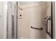 Shower stall with safety bar and glass door at 6016 28Th W St # 6016, Bradenton, FL 34207