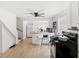 Efficient kitchen with white cabinets and black appliances at 1501 14Th W Ave, Bradenton, FL 34205