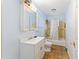 Bathroom with a shower/tub combo and vanity at 1501 14Th W Ave, Bradenton, FL 34205