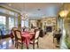 Formal dining room with a chandelier and seating for six at 2029 Calusa Lakes Blvd, Nokomis, FL 34275