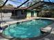 Inviting kidney-shaped pool with screened enclosure at 2204 51St E Blvd, Bradenton, FL 34208