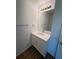 Bathroom vanity with mirror and modern fixtures at 2533 6Th Ave Drive E # 2, Bradenton, FL 34208