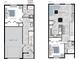 Two-story floor plan showcasing a spacious kitchen, great room, and two bedrooms at 2533 6Th Ave Drive E # 2, Bradenton, FL 34208