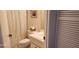 Clean bathroom with a toilet, sink, and shower/tub combo at 2808 60Th W Ave # 626, Bradenton, FL 34207