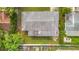 Overhead view of the house and yard at 2877 Michigan St, Sarasota, FL 34237