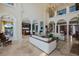 Spacious living area with high ceilings and views of the water at 309 Ringling Point Dr, Sarasota, FL 34234