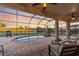 Stunning sunset view from this screened pool and patio area at 3719 Scrub Creek Run, Bradenton, FL 34211