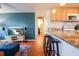 Modern kitchen with granite countertops and breakfast bar at 560 Bradenton Rd, Venice, FL 34293