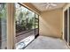Private screened patio with backyard view at 8277 Villa Grande Ct, Sarasota, FL 34243