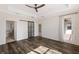 Primary bedroom with sliding barn door and walk-in closet at 13627 American Prairie Pl, Lakewood Ranch, FL 34211