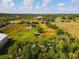 Wide aerial view of the property and surrounding landscape at 31730 Clay Gully Rd, Myakka City, FL 34251