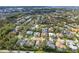 Wide aerial view showcasing the home and surrounding area at 403 Bow Ln, Bradenton, FL 34208