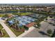 Aerial view of community pickleball and tennis courts at 5058 Surfside Cir, Lakewood Ranch, FL 34211
