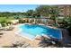 Inviting community pool with lounge chairs and patio area at 1064 N Tamiami Trl # 1311, Sarasota, FL 34236