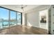 Bright bedroom with hardwood floors and stunning water views at 1155 N Gulfstream Ave # 603, Sarasota, FL 34236