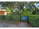 Private, fenced dog park with lush landscaping at 1904 Monte Carlo Dr, Sarasota, FL 34231