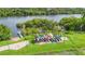 Community kayak storage with waterfront access at 1904 Monte Carlo Dr, Sarasota, FL 34231