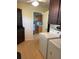 Laundry room with washer, dryer, and kitchen view at 312 San Marie Dr, Punta Gorda, FL 33950
