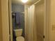 Small bathroom with shower/tub combo and toilet at 4546 Longwater # 44, Sarasota, FL 34235