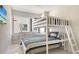 Bedroom with built-in bunk beds and window at 62 Audubon Pl, Sarasota, FL 34237