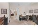 Home office with two desks, ample workspace and built-in shelving at 8231 Stirling Falls Cir, Sarasota, FL 34243