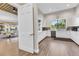Modern community kitchen with white cabinets and stainless steel appliances at 8231 Stirling Falls Cir, Sarasota, FL 34243