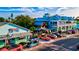 Beach town streetscape with colorful buildings and parking at 12926 True Blue Cir, Bradenton, FL 34211