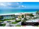 Aerial view of condo community, showing private beach access and resort amenities at 1801 Gulf N Dr # 222, Bradenton Beach, FL 34217