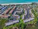 Aerial view of community near the beach at 1801 Gulf N Dr # 222, Bradenton Beach, FL 34217