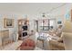 Comfortable living room with sofa and wicker furniture at 1801 Gulf N Dr # 222, Bradenton Beach, FL 34217