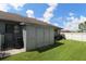 Large backyard with shed and plenty of green space at 1820 E Leewynn Dr, Sarasota, FL 34240