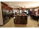 Open kitchen boasts granite countertops and stainless steel appliances at 1820 E Leewynn Dr, Sarasota, FL 34240
