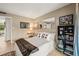 Bedroom with a cozy bed, and a built-in desk at 4360 Chatham Dr # 108, Longboat Key, FL 34228