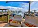 Enjoy lunch on the dock overlooking boats and water at 12640 Coastal Breeze Way, Bradenton, FL 34211