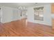 Dining room with wood flooring and a chandelier at 2107 Palma Sola Blvd # 84, Bradenton, FL 34209