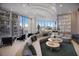 Modern lobby with comfortable seating and large windows at 301 Quay Commons # 1111, Sarasota, FL 34236