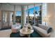 Elegant lobby with comfortable seating and large windows at 301 Quay Commons # 1111, Sarasota, FL 34236