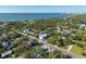 Aerial view showcasing the property and surrounding area at 3511 Camino Real, Sarasota, FL 34239
