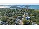 Aerial view of property, highlighting its waterfront proximity at 3511 Camino Real, Sarasota, FL 34239