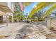 Spacious driveway with ample parking and gated entry at 3511 Camino Real, Sarasota, FL 34239