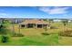 Aerial view of house and expansive backyard at 4672 Mondrian Ct, Sarasota, FL 34240