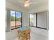 Small breakfast nook with table and chairs near window at 7135 27Th W Ave # 7135, Bradenton, FL 34209