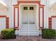 Front entry with stairs leading to the unit's entrance at 7335 Fountain Palm Cir # 7335, Bradenton, FL 34203