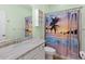 Clean bathroom with a shower/tub and marble countertop at 8133 Miramar Way # 201, Lakewood Ranch, FL 34202
