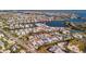 Aerial view showing home location near the water at 19 Seaside Ct, Holmes Beach, FL 34217