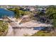 Aerial view of waterfront parking lot at 19 Seaside Ct, Holmes Beach, FL 34217